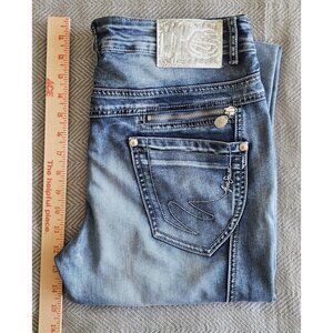Ana Sousa Jeans Women's - Size 12 - Embroidered and Zippered - Adorable - Rare!